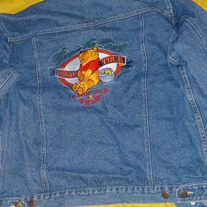 1980's vintage winnie the pooh jean jacket